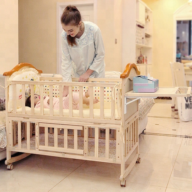 Solid Wood The Designer Extendable Baby Crib