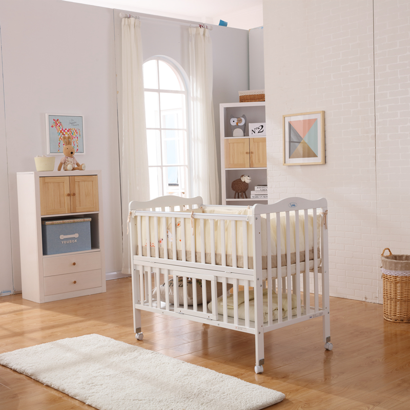 Wood Children Furniture Kids Cot Bed Baby Cribs