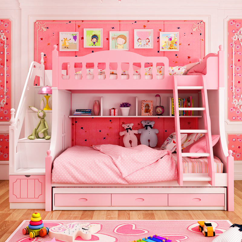 Pink bunk bed for children (4).jpg