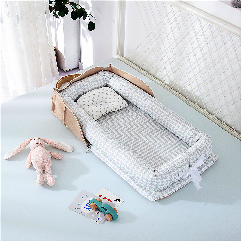 Removable and washable cotton crib with pillow case (13).jpg