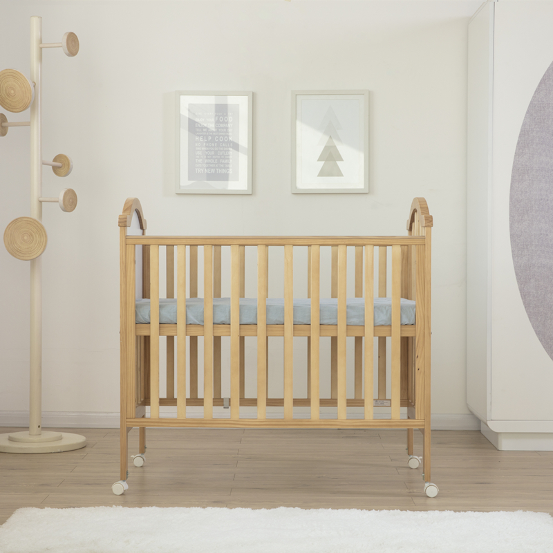 Solid wood KIDS' Cribs  baby cradle swing  wooden baby crib (2).jpg