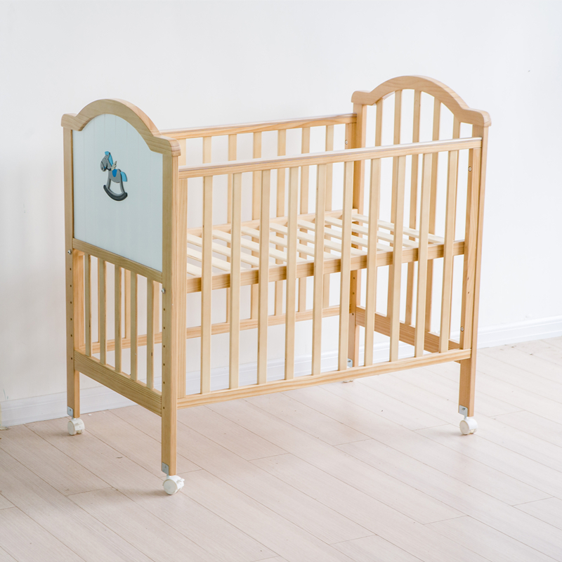 Solid wood KIDS' Cribs  baby cradle swing  wooden baby crib (11).jpg