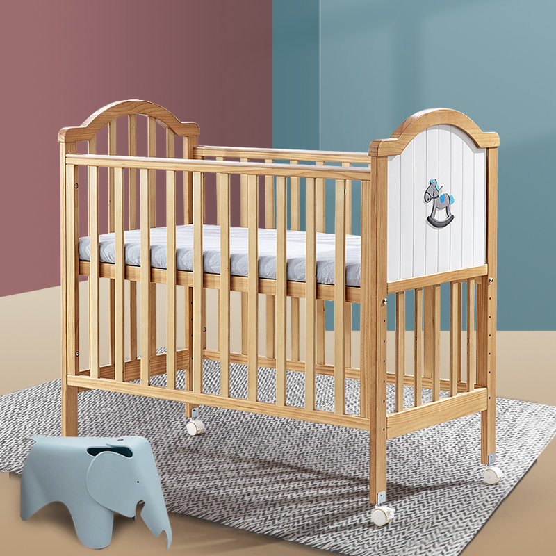 Solid wood KIDS' Cribs  baby cradle swing  wooden baby crib (3).jpg