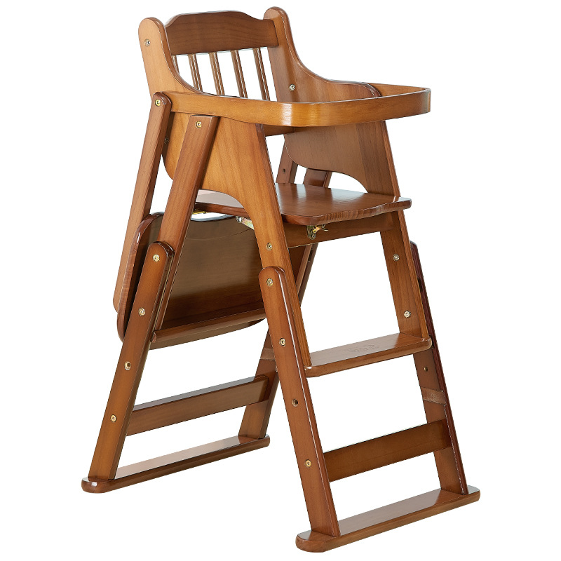 Solid wood high chairbaby chairchildren high feeding chair (1).jpg