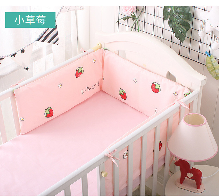 Baby crib bed circumference 100% cotton anti-collision circumference (4).jpg