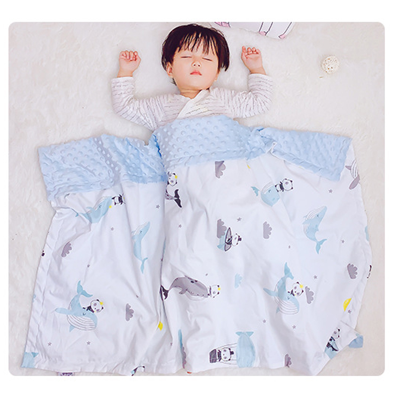 Best Seller Baby Blanket Cotton Double Layer Dotted Baby Swaddle Wrap Blankets (4).jpg