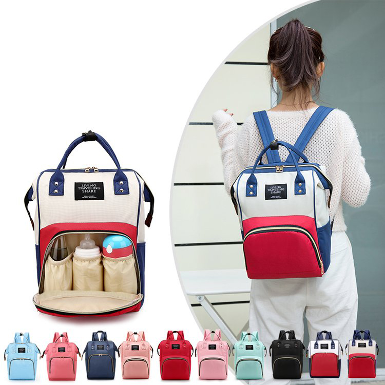 hot selling Lequeen mommy Nappy Bag Travel Backpack Multifunctional Backpack Diaper Bag (5).jpg