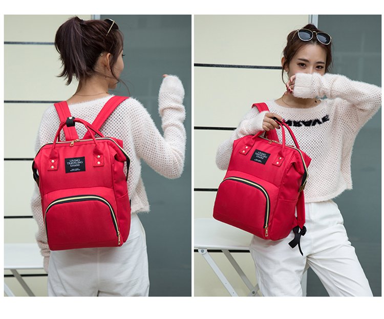 hot selling Lequeen mommy Nappy Bag Travel Backpack Multifunctional Backpack Diaper Bag (7).jpg