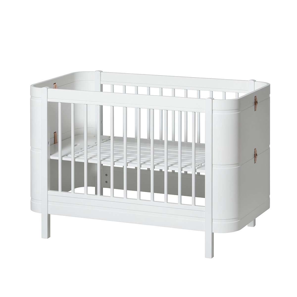 Baby Furniture Wood Mini+ Basic Cot White.jpg