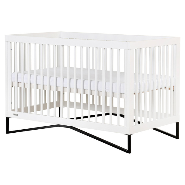 Wooden adjustable baby cribs Solid Pine Wood bed (1).jpg