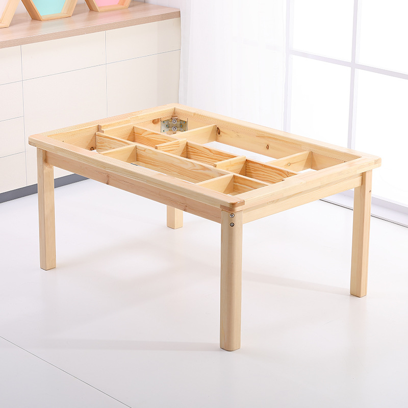 Children's wooden table baby multi-functional compatible lego wooden table toy game table (4).jpg