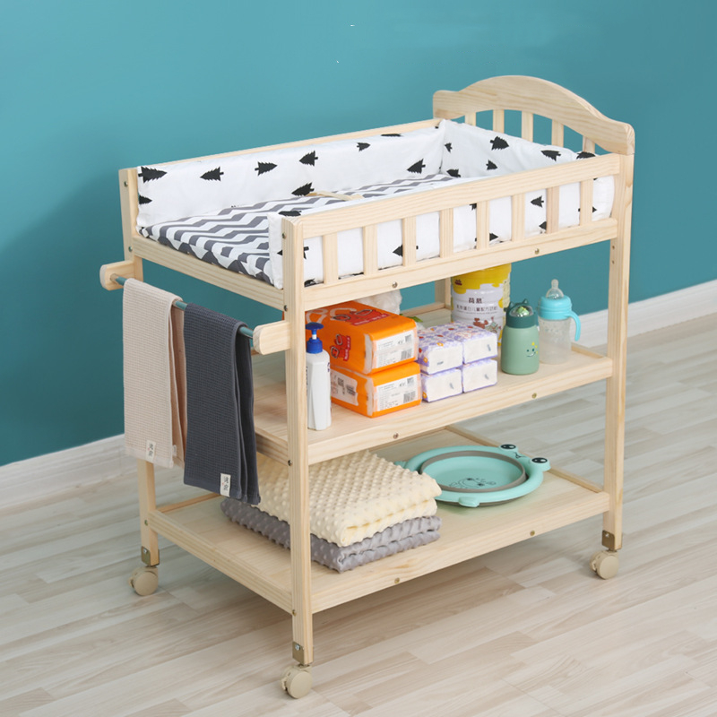 High quality table with baby changing unit changing cabinet (2).jpg