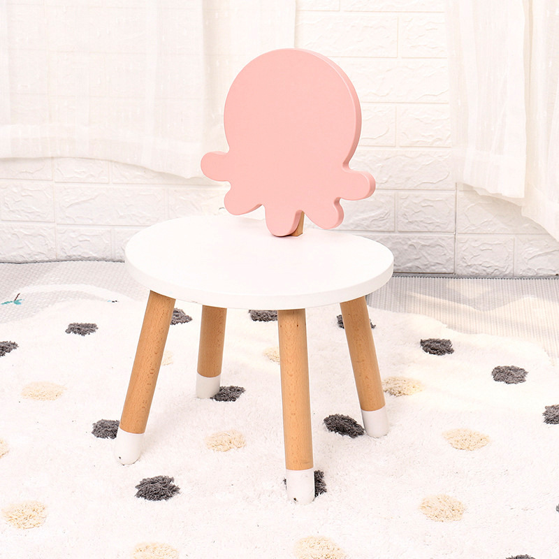 Hot sale new style wooden study table Cartoon animal style study table and chair set Wood round table and chair for kids (9).jpg