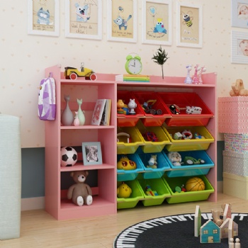 Wooden Kids Toys Cabinet Storage