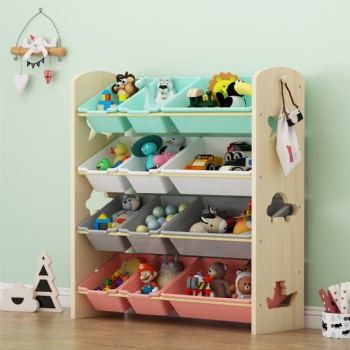 Cartoon Modern Kids Toys Shelf Storage