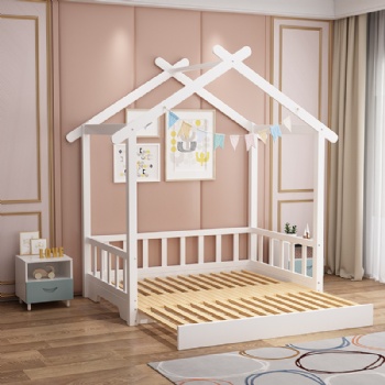 Cabin-style children's bed