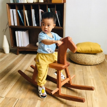 Baby furniture creative little wooden horse