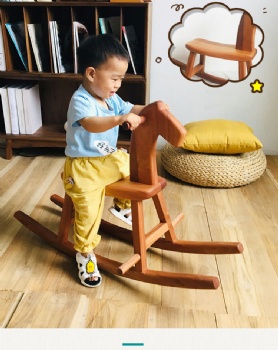 Cute little wooden horse toy