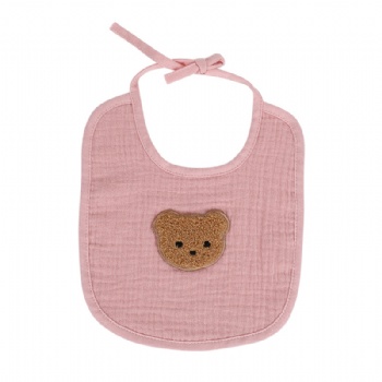 Baby bear embroidered saliva towel