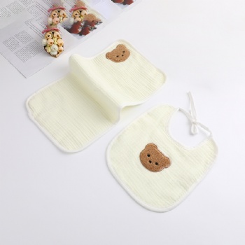 Wholesale Waterproof Reusable Cotton Baby Saliva Towel Bibs