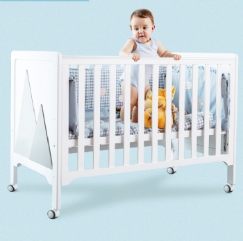 Solid wood baby bed crib Best selling baby cradle swing cribs
