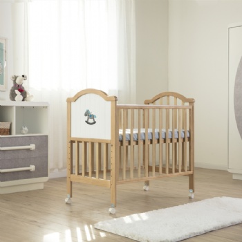 Solid wood KIDS' Cribs baby cradle swing wooden baby cribs in china