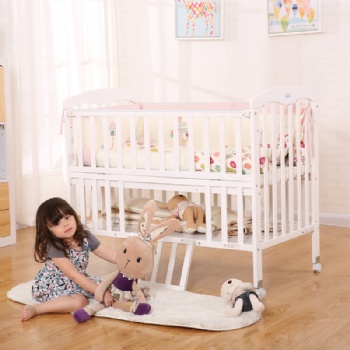 Wood Children Furniture Kids Cot Bed Baby Cribs