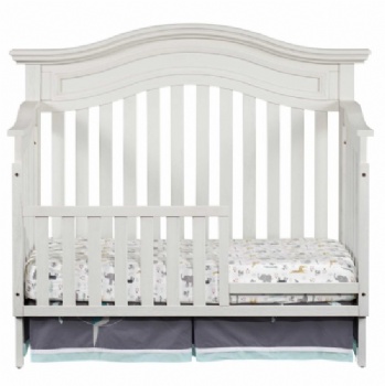 Height adjustable european style wooden kids bed for new born baby