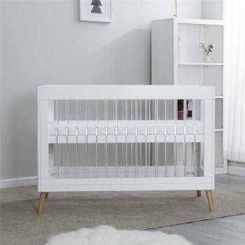 Convertible baby acrylic crib
