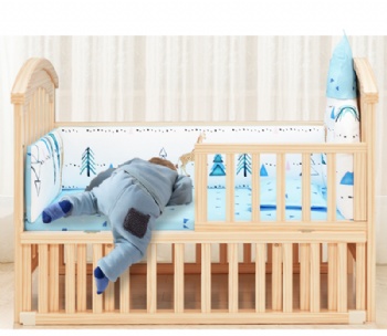 Wooden Cot Bed Baby Cradle Swing