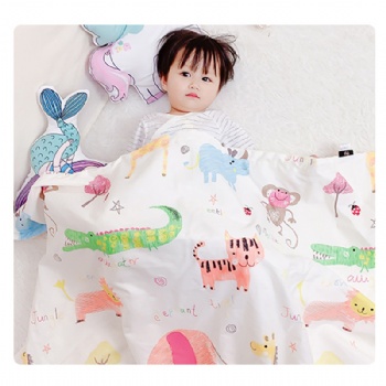 Best Seller Baby Blanket Cotton Double Layer Dotted Baby Swaddle Wrap Blankets