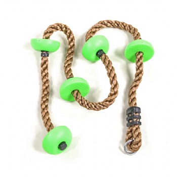 Children's outdoor rope climbing swing small disc