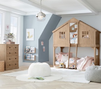 Tree house-shaped up and down children bunk bed
