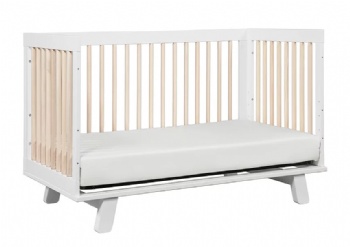 Moon Serie 3-in-1 Convertible Crib (White-Washed)