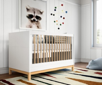 Baby solid wood pine cot bed,multifunctional baby bed crib