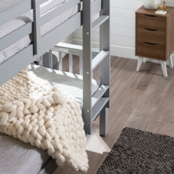 Children Bedroom Furniture Sets Modern Solid Wooden Bunk Bed for Kids
