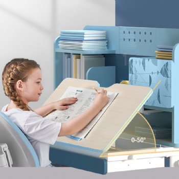 New Ergonomic study table and chair adjustable kids study table chair sets