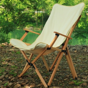 Modern camping outdoor foldable solid wooden garden nordic garden durable folding camping picnic wood chairs