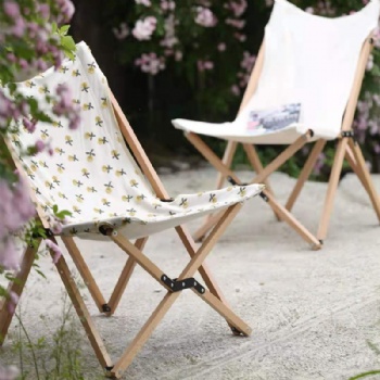 Modern camping outdoor foldable solid wooden garden nordic garden durable folding camping picnic wood chairs