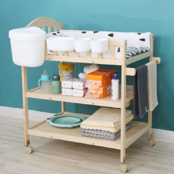 High quality table with baby changing unit changing cabinet